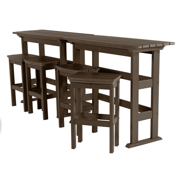 Highwood Usa Lehigh 6pc Bar Height Outdoor Patio Furniture Balcony Set AD-KITBALC201-ACE - main